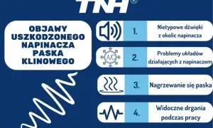Objawy uszkodzonego napinacza paska klinowego: nietypowe dźwięki, problemy z układami, nagrzewanie się paska, drgania. Czas na wymianę!