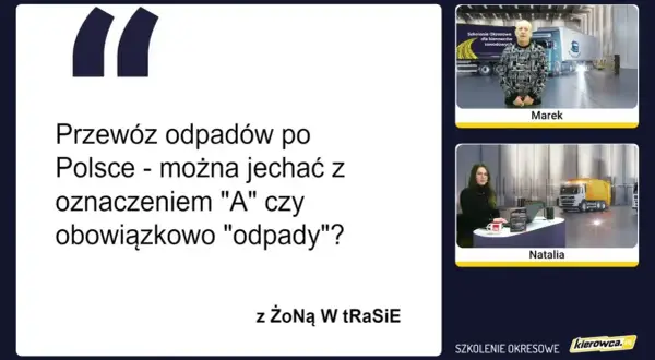 Co oznacza litera A na ciężarówce i jakie są konsekwencje prawne?