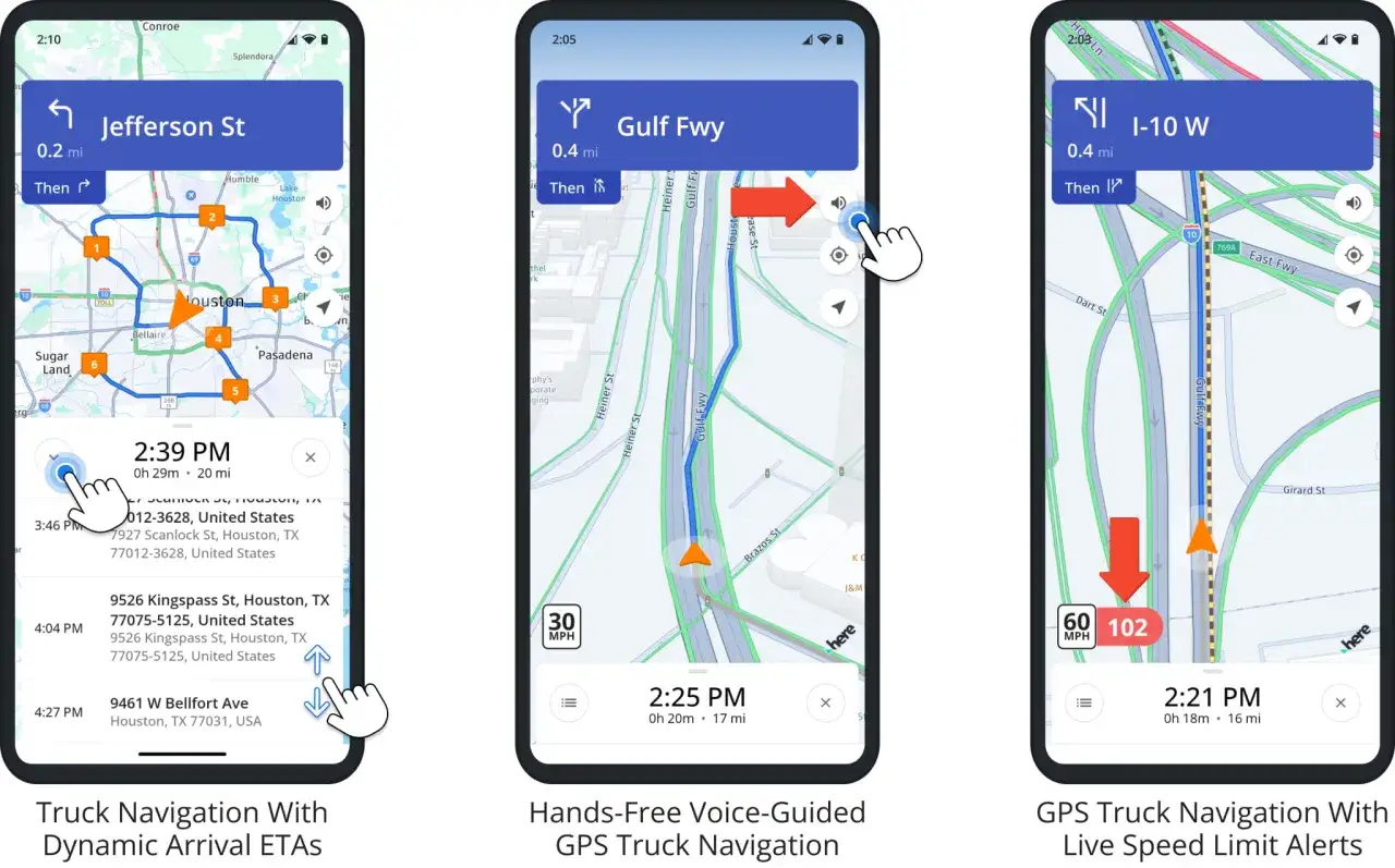 Jak ustawić Google Maps na ciężarówki: nawigacja z dynamicznymi ETA, sterowanie głosowe i alerty o ograniczeniach prędkości.